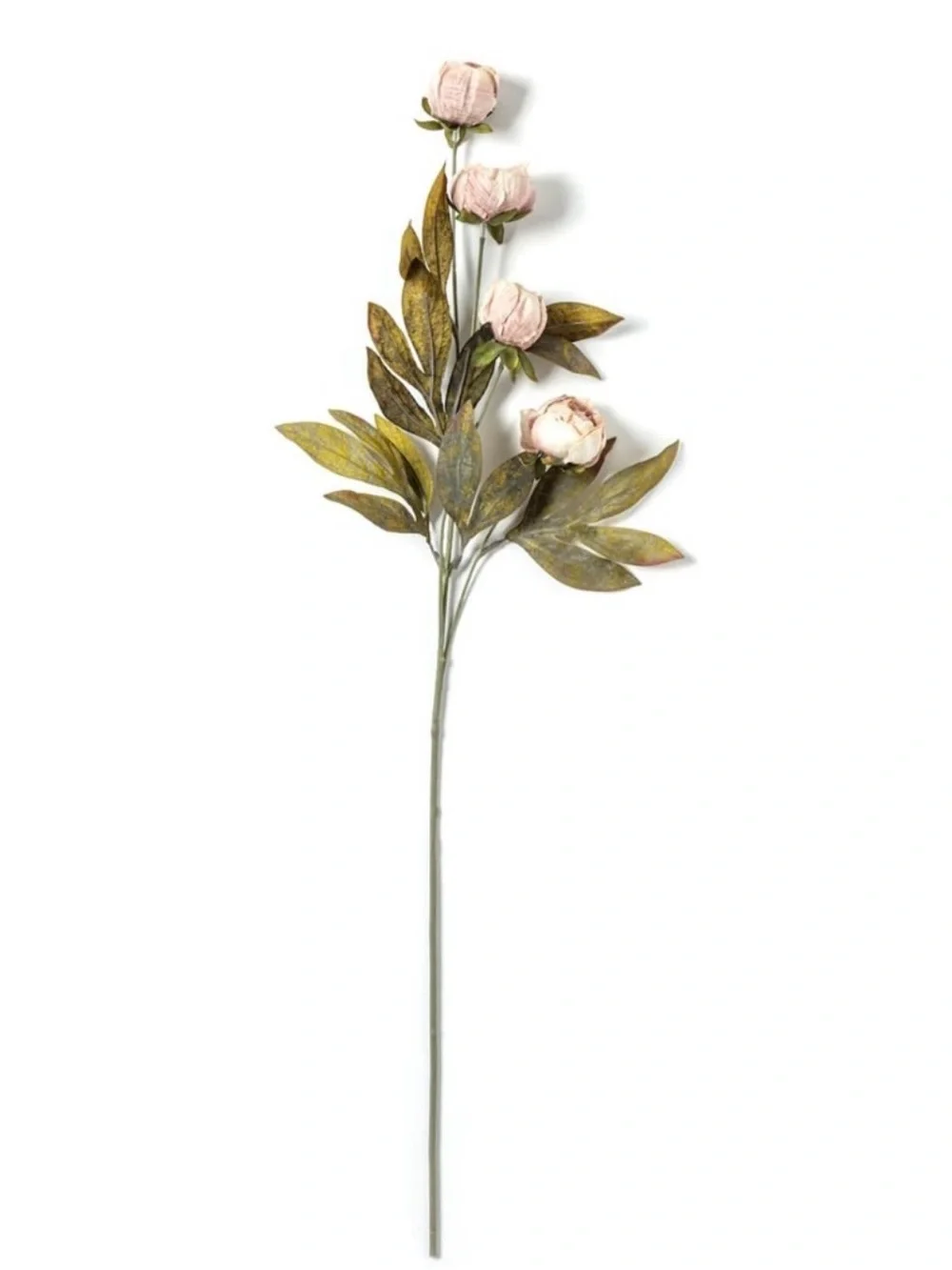 NWT Ashland viral tan peony faux flower stems - pack of 6 stems